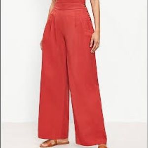 NWT Loft Pants High Waist Wide Leg 14